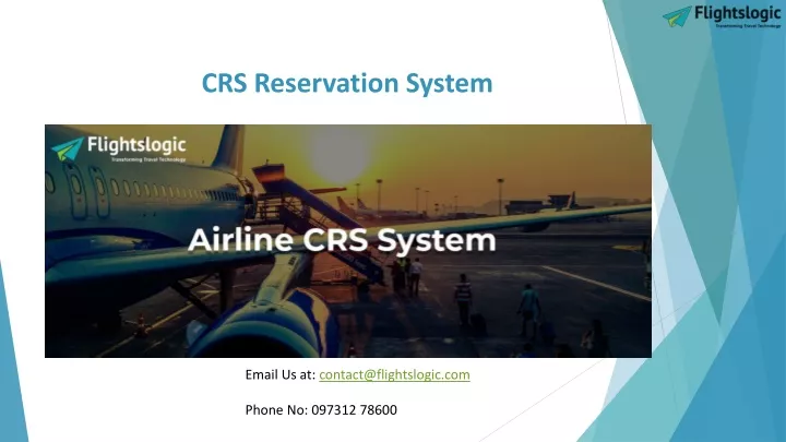 crs reservation system