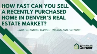 Sell Your Home Quickly with Sell Your House Fast Denver!
