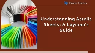 Understanding Acrylic Sheets: A Layman’s Guide