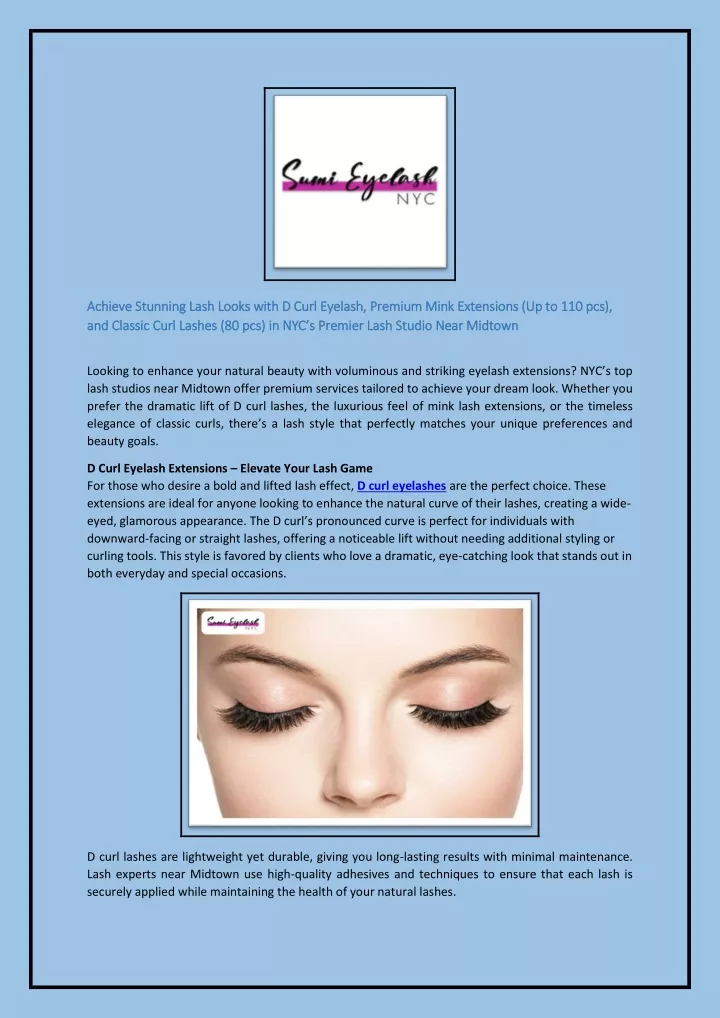 achieve stunning lash looks with d curl eyelash