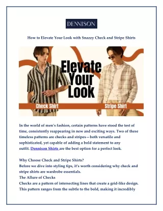 how to elevate your look with snazzy check