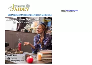 Best Witchcraft Cleansing Services in Melbourne