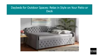 daybeds for outdoor spaces relax in style on your patio or deck