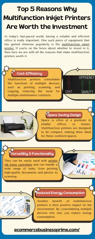 Top 5 Reasons Why Multifunction Inkjet Printers Are Worth the Investment
