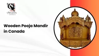 Wooden Pooja Mandir in Canada