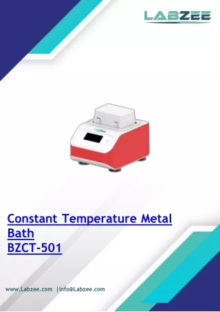 Constant Temperature Metal Bath