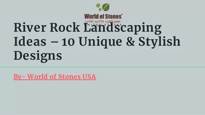 river rock landscaping ideas 10 unique stylish designs