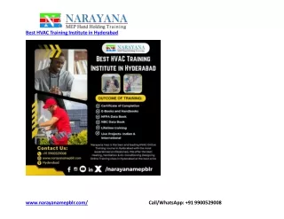 Best HVAC Training Institute in Hyderabad