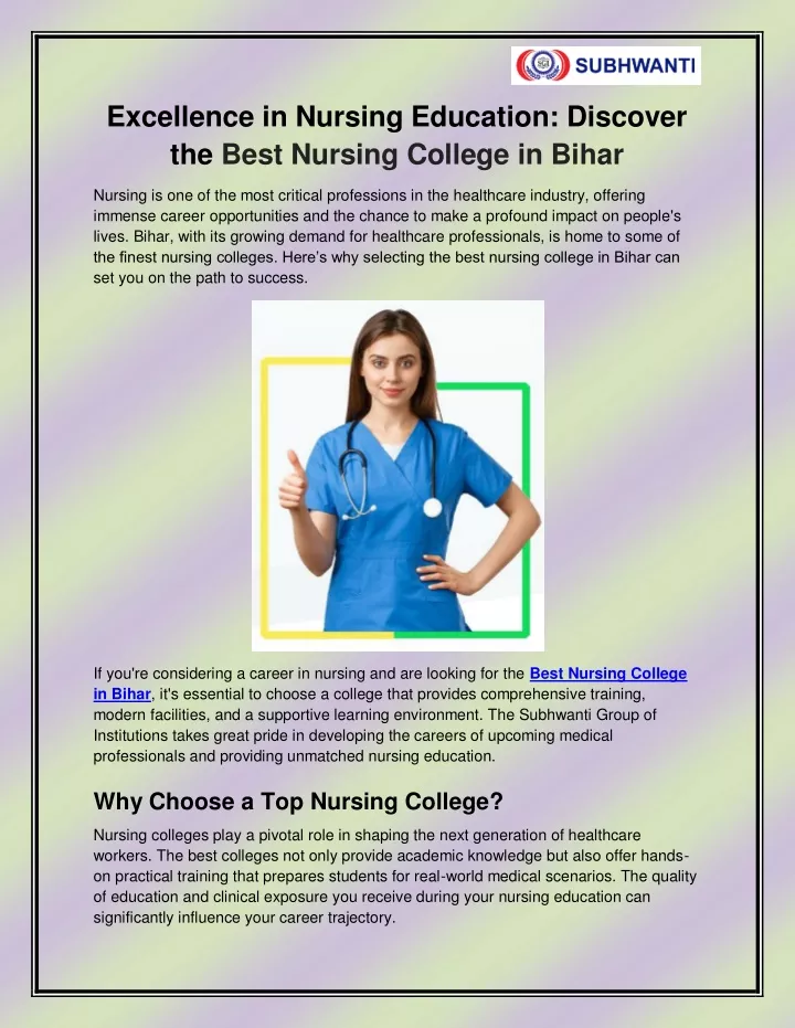 excellence in nursing education discover the best