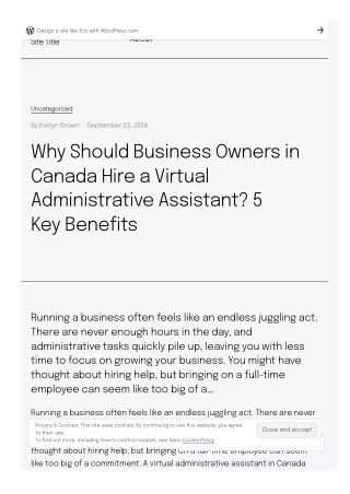 Why Should Business Owners in Canada Hire a Virtual Administrative Assistant 5 Key Benefits