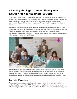 Navigating Contract Management: How to Select Right Solution for Your Business