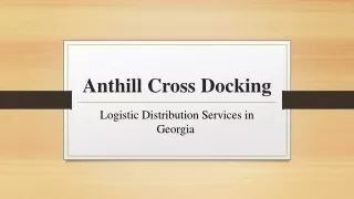 Logistic Distribution Services in Georgia