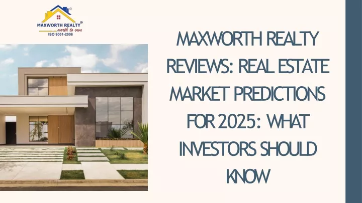 maxworth realty reviews real estate market