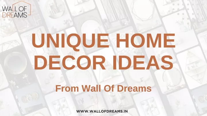 unique home decor ideas