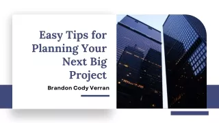 easy tips for planning your next big project