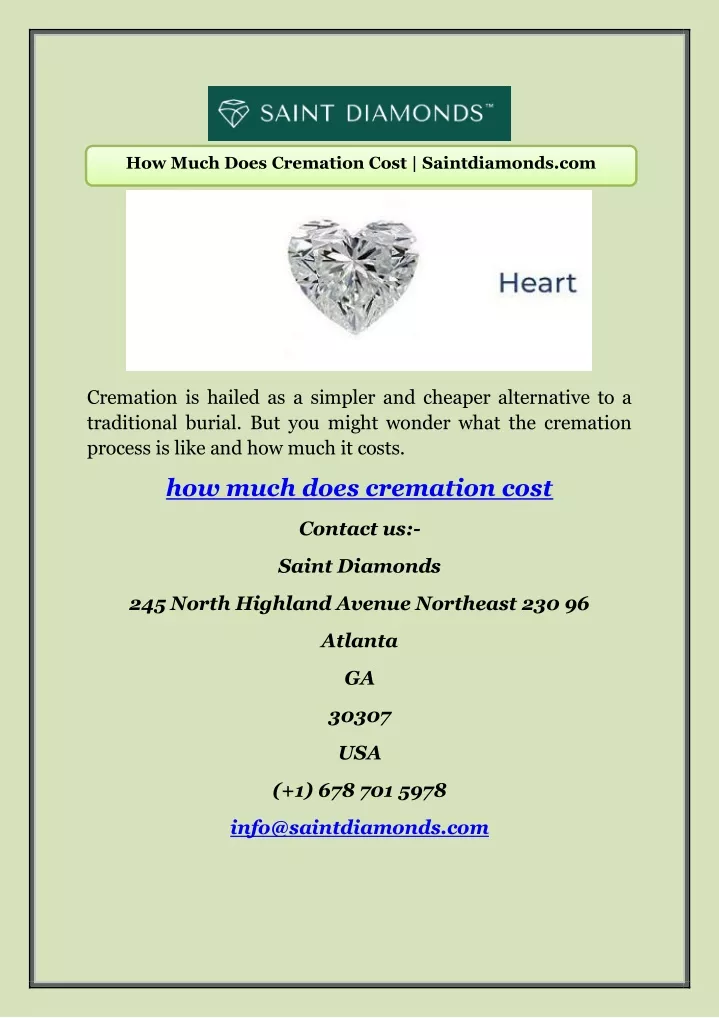 how much does cremation cost saintdiamonds com