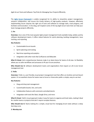agile scrum tools and software top picks
