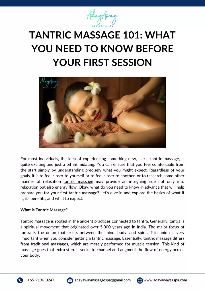 tantric massage 101 what you need to know before