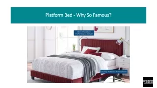 platform bed why so famous