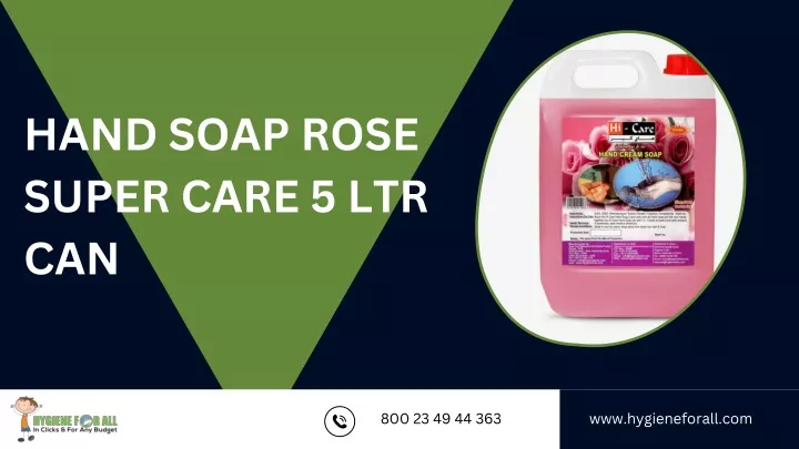 hand soap rose super care 5 ltr can