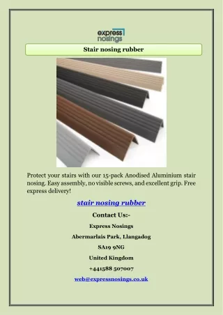 Stair Nosing Rubber