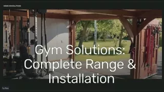 Garden gym, Home gym suppliers and installation in leeds