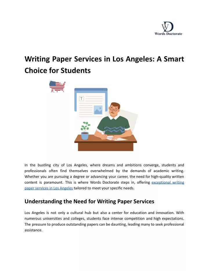 writing paper services in los angeles a smart