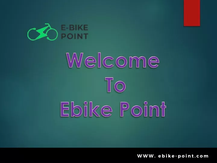 welcome to ebike point