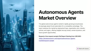 Autonomous Agents Market Analysis by 2032