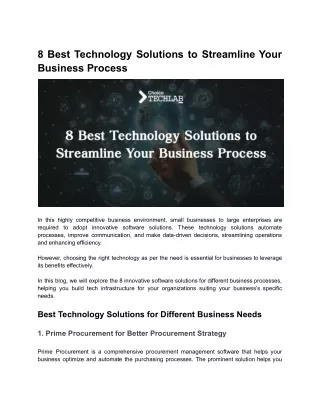 technology solutions
