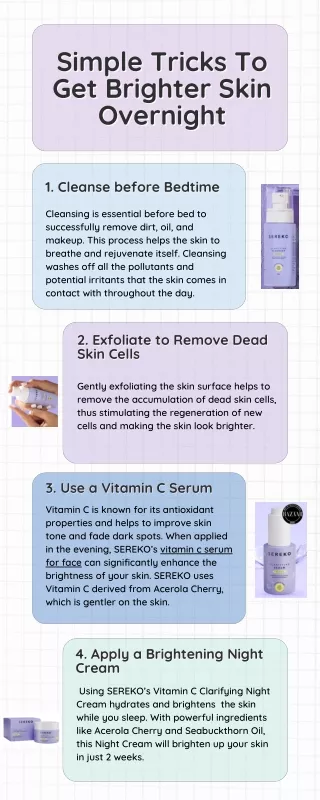 Simple Tricks To Get Brighter Skin Overnight