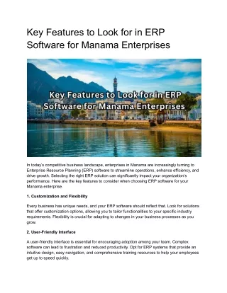 _ERP  Manama