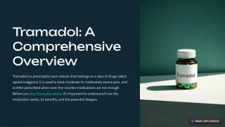 Understanding Tramadol: Uses, Effects, and Safety Guidelines