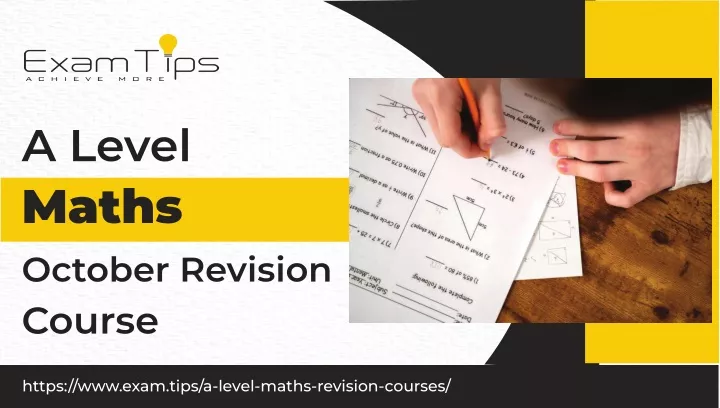 a level maths october revision course