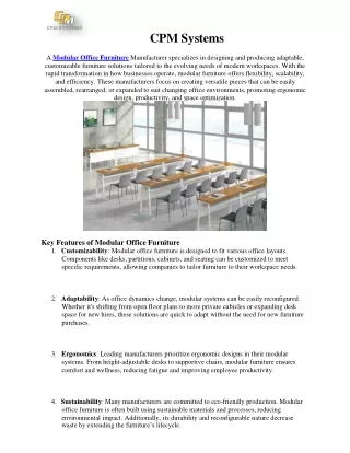 cpm systems