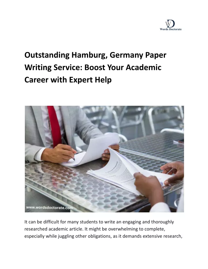 outstanding hamburg germany paper writing service