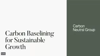 Carbon Baselining, The benefits _ Carbon Neutral Group