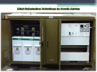 Mini Substation Solutions in South Africa