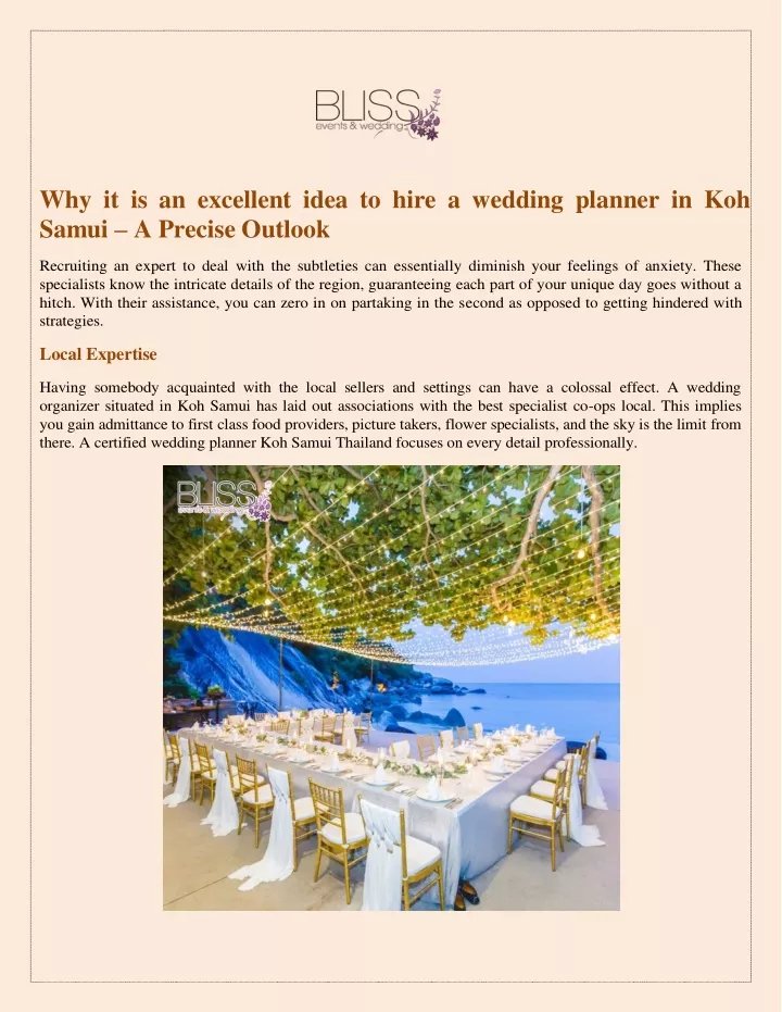 why it is an excellent idea to hire a wedding