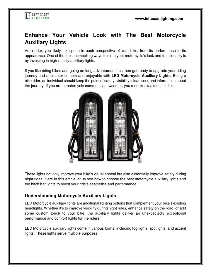 www leftcoastlighting com