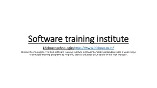 Lifeboat Technologies-Best Software Training Institute
