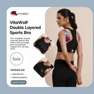 VitaWolf Double Layered  Sports Bra