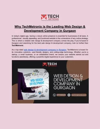 why techmetronix is the leading web design