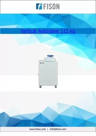 Vertical-Autoclave 115 kg