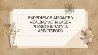 experience advanced healing with laser