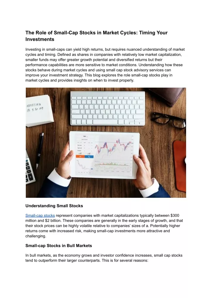 the role of small cap stocks in market cycles