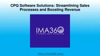 cpq software solutions streamlining sales processes and boosting revenue