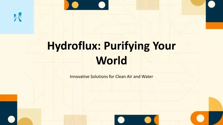 hydroflux purifying your world