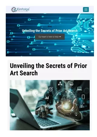 Thorough Prior Art Search