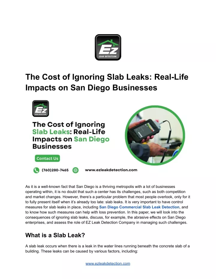 the cost of ignoring slab leaks real life impacts